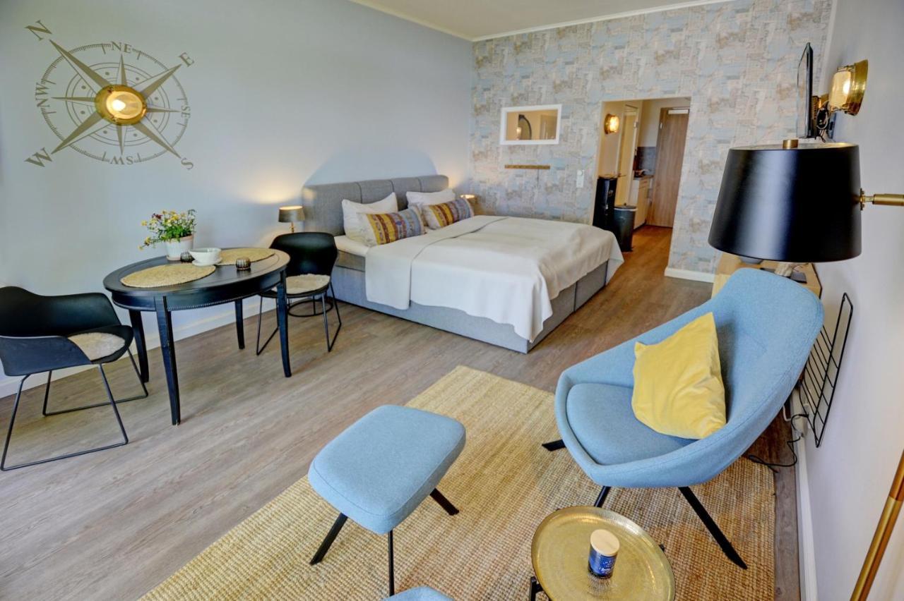 Fewo1846 Intermar - Marina Del Rey - Elegantes Studioapartment Mit Meerblick Und Eigenem Strandkorb Глюксбург Екстер'єр фото